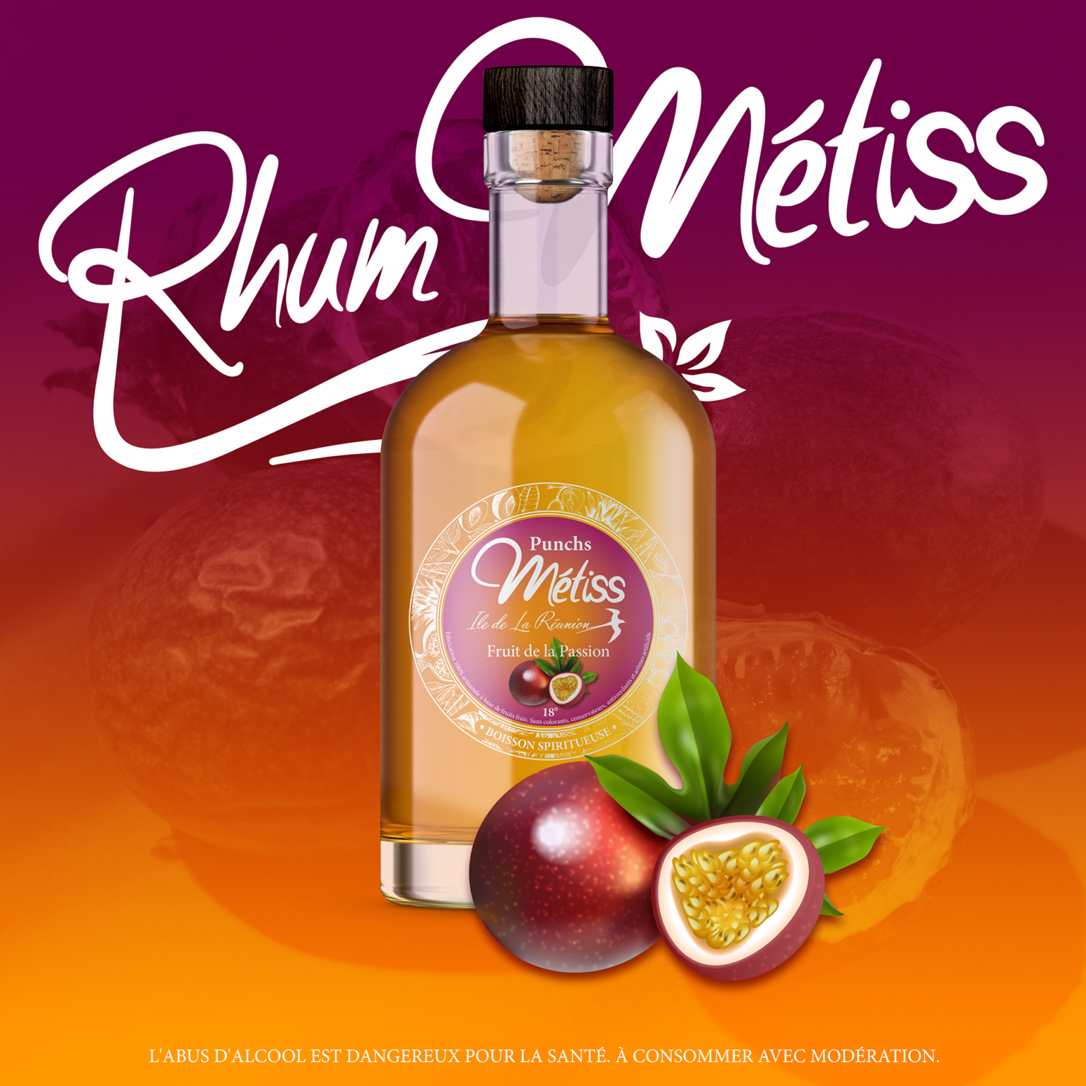 Punch Fruit De La Passion Rhum M Tiss Rhum M Tiss